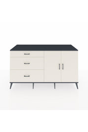 Kronos Konsol 2 Raflı 3 Çekmeceli 2 Kapaklı 176x59x99 Antrasit-Aytaşı