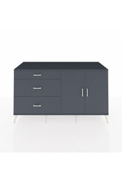 Kronos Konsol 2 Raflı 3 Çekmeceli 2 Kapaklı 176x59x99 Antrasit-Antrasit