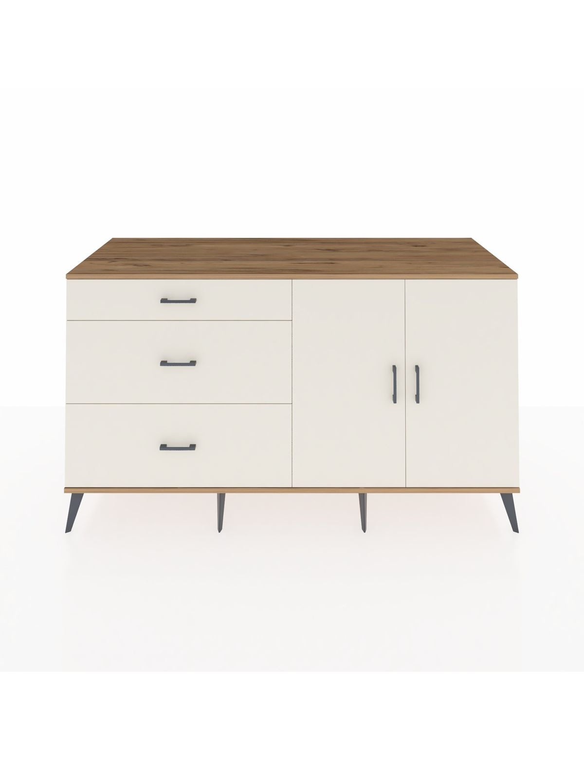 Kronos Konsol 2 Raflı 3 Çekmeceli 2 Kapaklı 176x59x99 Çam-Aytaşı