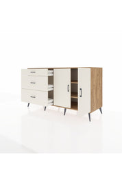 Kronos Konsol 2 Raflı 3 Çekmeceli 2 Kapaklı 176x59x99 Çam-Aytaşı