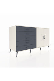 Kronos Konsol 2 Raflı 5 Çekmeceli 2 Kapaklı 176x59x99 Aytaşı-Aytaşı/Antrasit