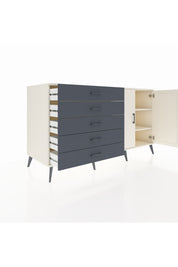 Kronos Konsol 2 Raflı 5 Çekmeceli 2 Kapaklı 176x59x99 Aytaşı-Aytaşı/Antrasit