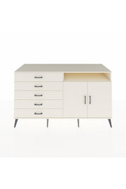 Kronos Konsol 2 Raflı 5 Çekmeceli 2 Kapaklı 176x59x99 Aytaşı-Aytaşı