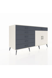 Kronos Konsol Tek Raflı 6 Çekmeceli 2 Kapaklı 176x59x99 Aytaşı-Aytaşı/Antrasit