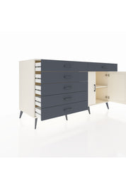 Kronos Konsol Tek Raflı 6 Çekmeceli 2 Kapaklı 176x59x99 Aytaşı-Aytaşı/Antrasit