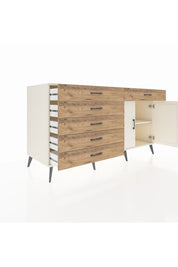 Kronos Konsol Tek Raflı 6 Çekmeceli 2 Kapaklı 176x59x99 Aytaşı-Aytaşı/Çam