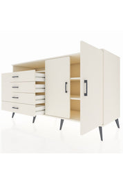 Kronos Konsol 3 Raflı 4 Çekmeceli 2 Kapaklı 176x59x99 Aytaşı-Aytaşı