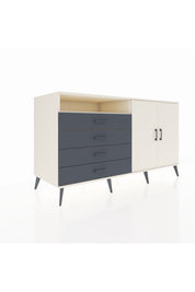 Kronos Konsol 3 Raflı 4 Çekmeceli 2 Kapaklı 176x59x99 Aytaşı-Aytaşı/Antrasit