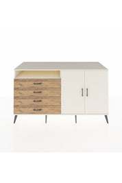 Kronos Konsol 3 Raflı 4 Çekmeceli 2 Kapaklı 176x59x99 Aytaşı-Aytaşı/Çam