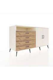 Kronos Konsol 3 Raflı 4 Çekmeceli 2 Kapaklı 176x59x99 Aytaşı-Aytaşı/Çam