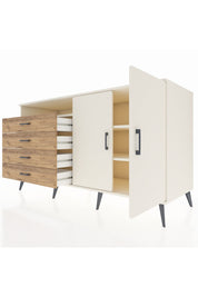 Kronos Konsol 3 Raflı 4 Çekmeceli 2 Kapaklı 176x59x99 Aytaşı-Aytaşı/Çam