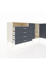 Kronos Konsol 3 Raflı 4 Çekmeceli 2 Kapaklı 176x59x99 Aytaşı-Antrasit