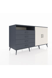 Kronos Konsol 3 Raflı 4 Çekmeceli 2 Kapaklı 176x59x99 Antrasit-Aytaşı/Antrasit