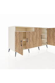 Kronos Konsol 4 Raflı 4 Kapaklı 176x59x99 Aytaşı-Çam/Aytaşı