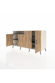 Kronos Konsol 4 Raflı 4 Kapaklı 176x59x99 Aytaşı-Çam/Antrasit