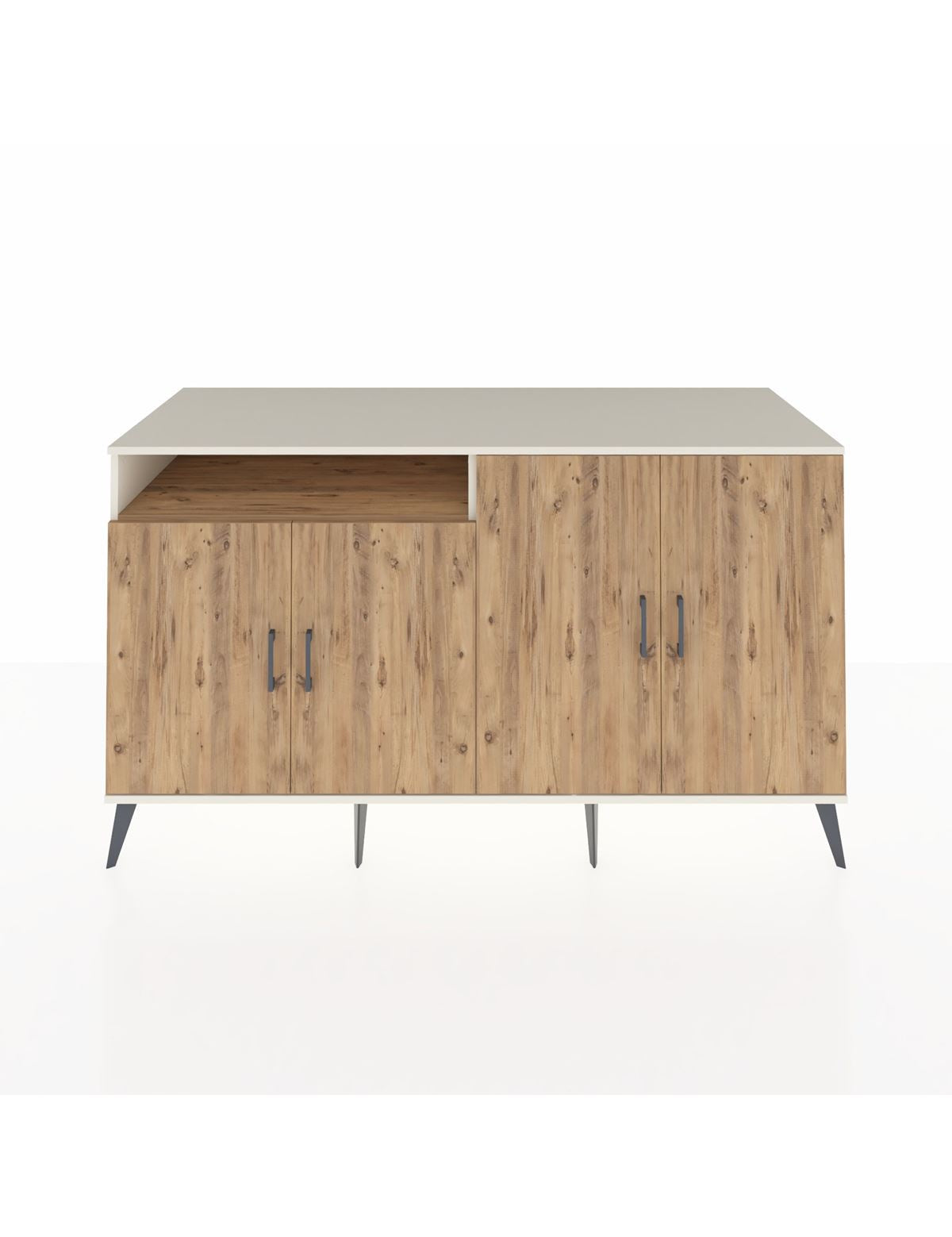 Kronos Konsol 4 Raflı 4 Kapaklı 176x59x99 Aytaşı-Çam