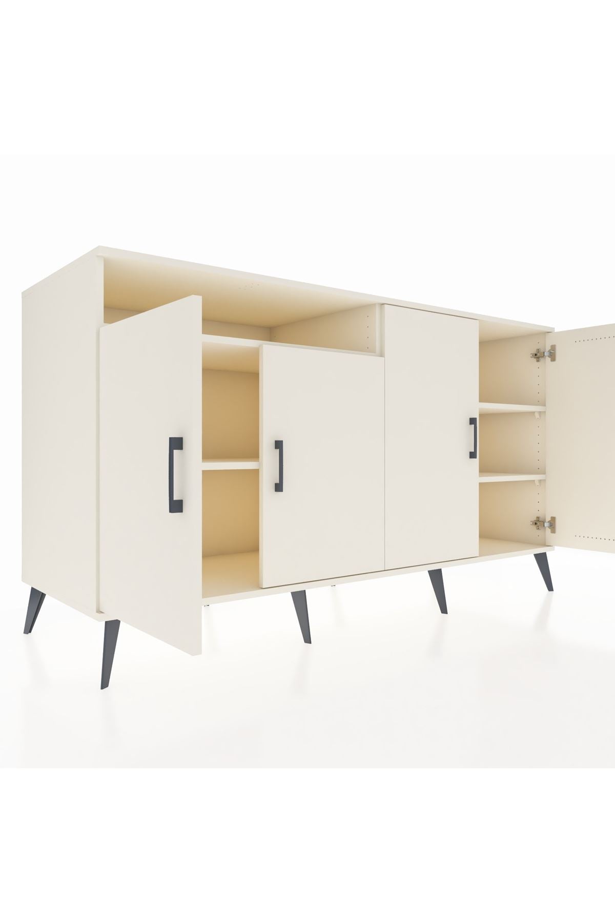 Kronos Konsol 4 Raflı 4 Kapaklı 176x59x99 Aytaşı-Aytaşı