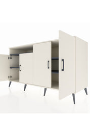 Kronos Konsol 4 Raflı 4 Kapaklı 176x59x99 Aytaşı-Aytaşı/Antrasit