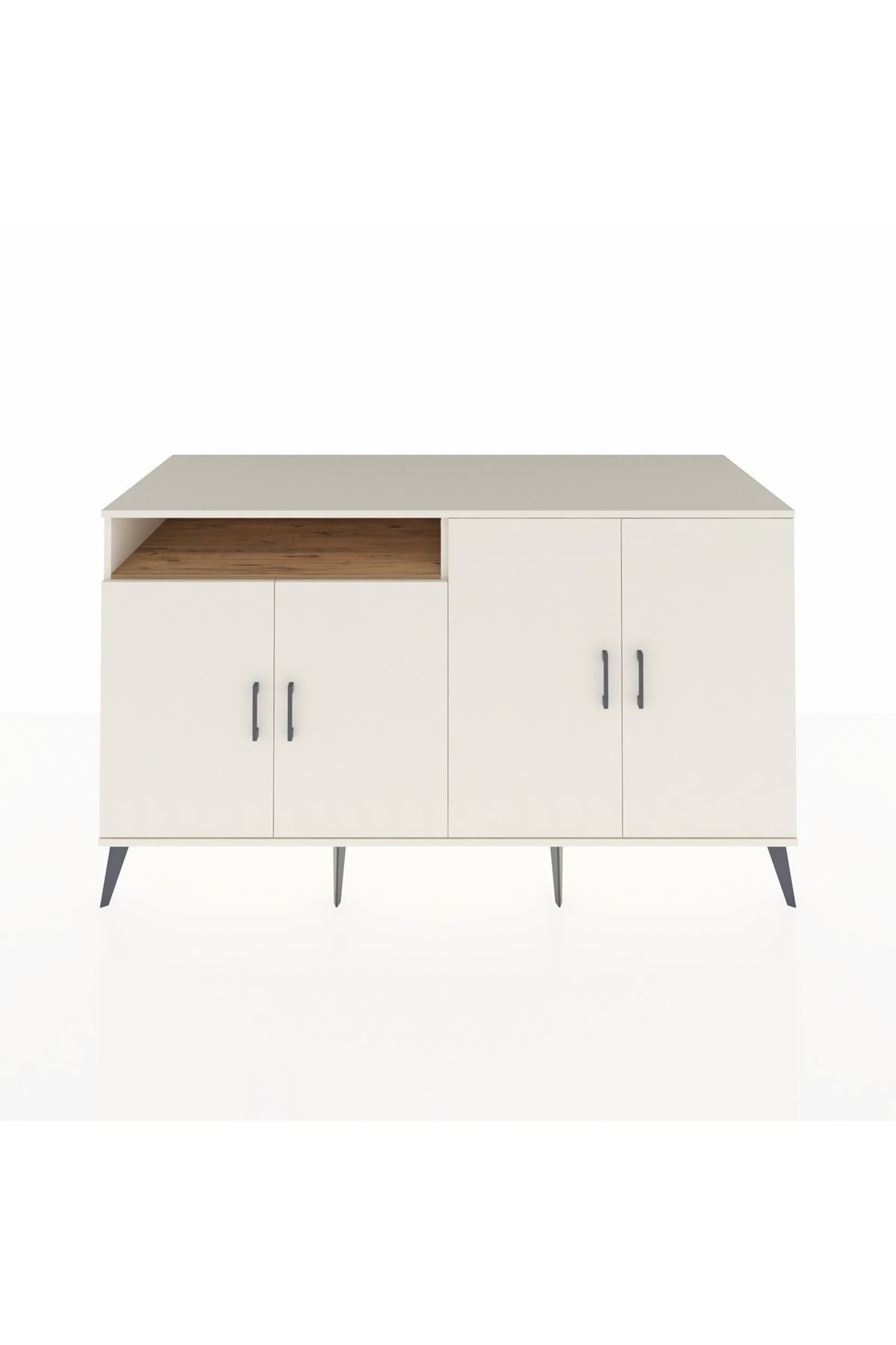 Kronos Konsol 4 Raflı 4 Kapaklı 176x59x99 Aytaşı-Aytaşı/Çam