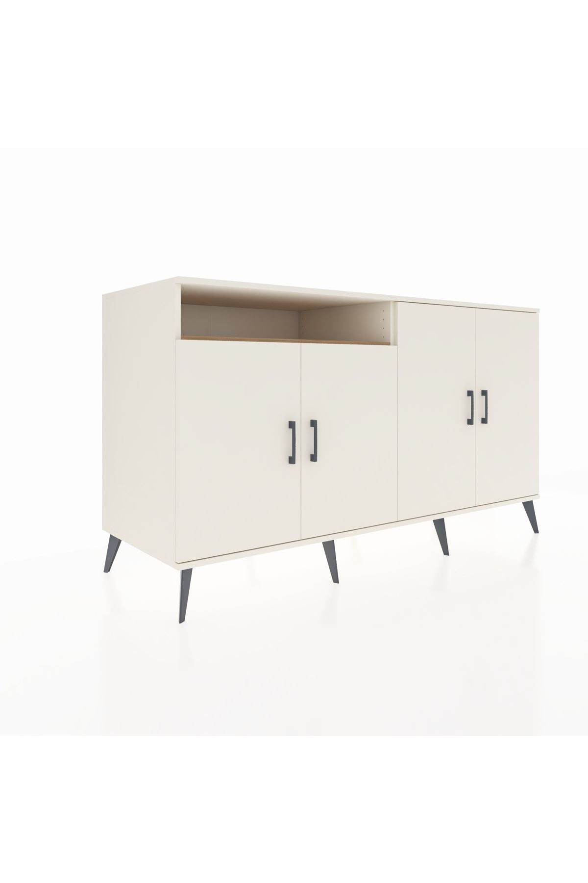 Kronos Konsol 4 Raflı 4 Kapaklı 176x59x99 Aytaşı-Aytaşı/Çam