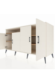 Kronos Konsol 4 Raflı 4 Kapaklı 176x59x99 Aytaşı-Aytaşı/Çam