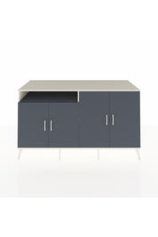 Kronos Konsol 4 Raflı 4 Kapaklı 176x59x99 Aytaşı-Antrasit