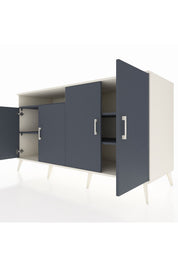 Kronos Konsol 4 Raflı 4 Kapaklı 176x59x99 Aytaşı-Antrasit