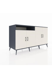 Kronos Konsol 4 Raflı 4 Kapaklı 176x59x99 Antrasit-Aytaşı/Antrasit