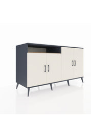 Kronos Konsol 4 Raflı 4 Kapaklı 176x59x99 Antrasit-Aytaşı/Çam