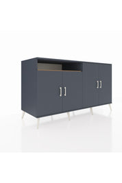 Kronos Konsol 4 Raflı 4 Kapaklı 176x59x99 Antrasit-Antrasit/Çam