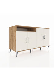 Kronos Konsol 4 Raflı 4 Kapaklı 176x59x99 Çam-Aytaşı/Çam