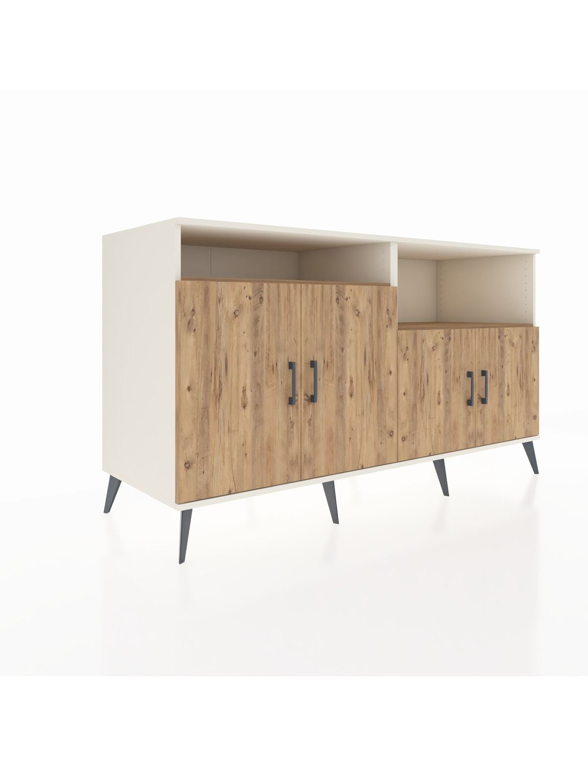 Kronos Konsol 4 Raflı 4 Kapaklı 176x59x99 Aytaşı-Çam