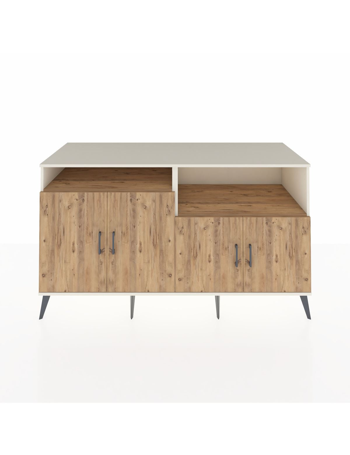 Kronos Konsol 4 Raflı 4 Kapaklı 176x59x99 Aytaşı-Çam