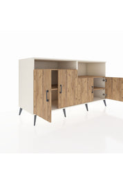 Kronos Konsol 4 Raflı 4 Kapaklı 176x59x99 Aytaşı-Çam