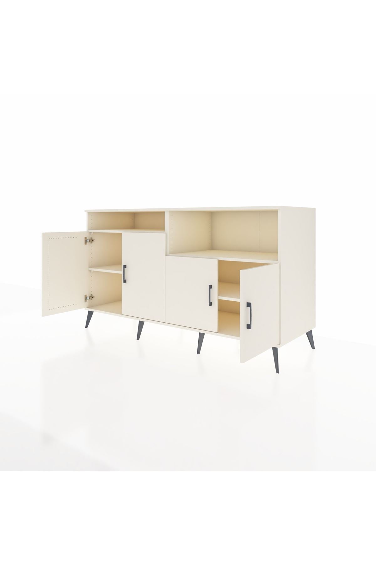 Kronos Konsol 4 Raflı 4 Kapaklı 176x59x99 Aytaşı-Aytaşı