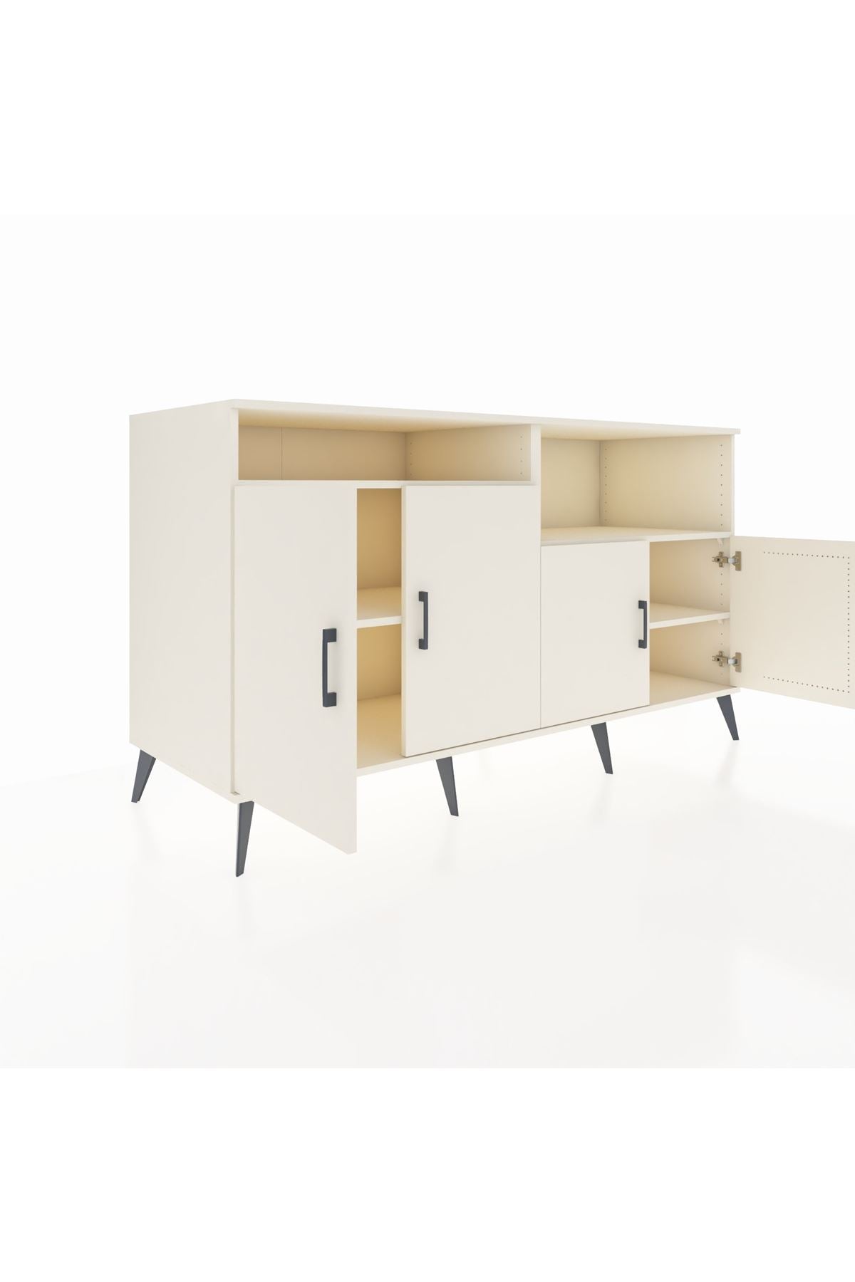 Kronos Konsol 4 Raflı 4 Kapaklı 176x59x99 Aytaşı-Aytaşı