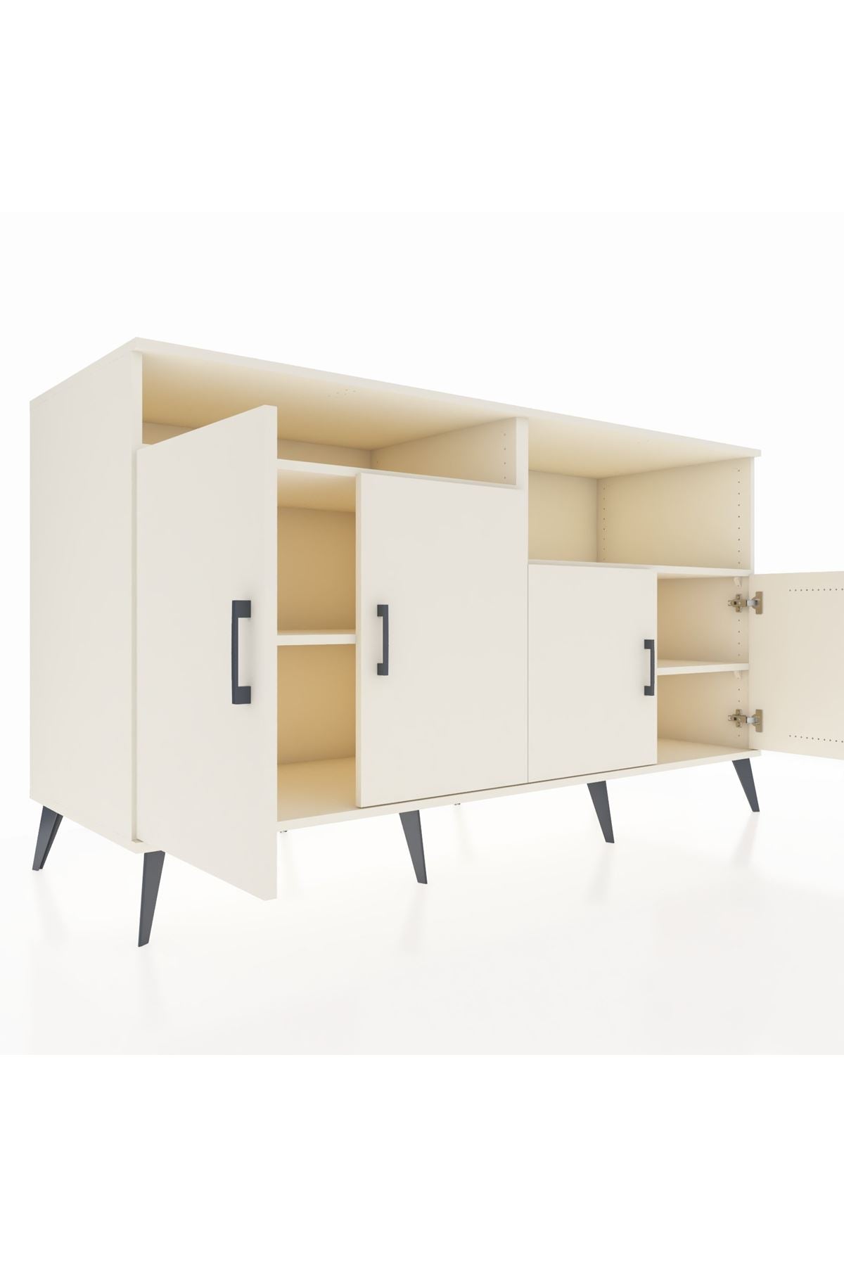 Kronos Konsol 4 Raflı 4 Kapaklı 176x59x99 Aytaşı-Aytaşı