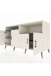 Kronos Konsol 4 Raflı 4 Kapaklı 176x59x99 Aytaşı-Aytaşı/Antrasit