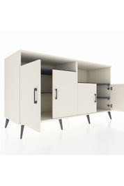 Kronos Konsol 4 Raflı 4 Kapaklı 176x59x99 Aytaşı-Aytaşı/Antrasit