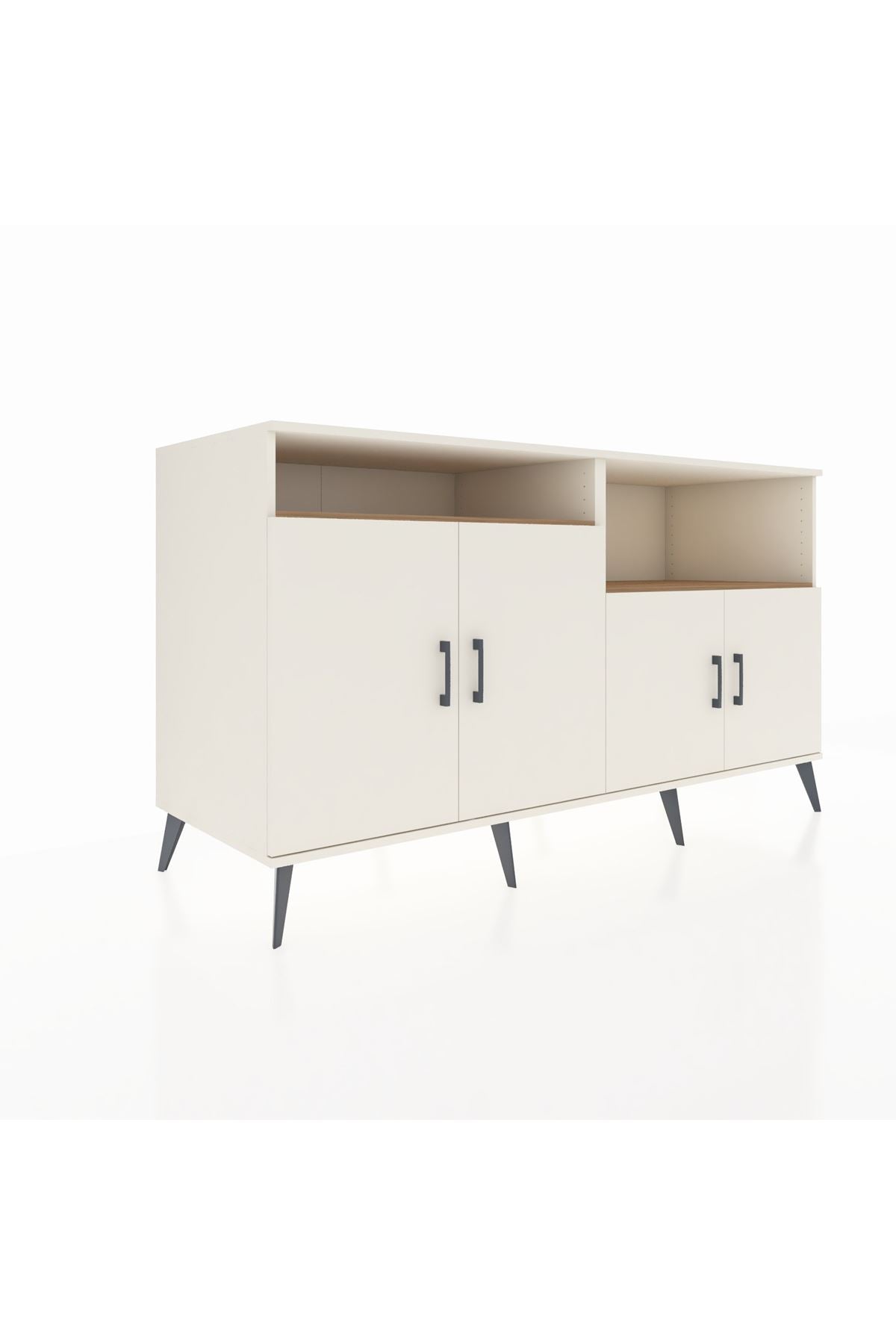 Kronos Konsol 4 Raflı 4 Kapaklı 176x59x99 Aytaşı-Aytaşı/Çam