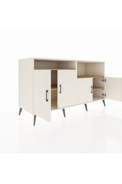 Kronos Konsol 4 Raflı 4 Kapaklı 176x59x99 Aytaşı-Aytaşı/Çam