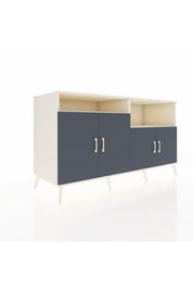 Kronos Konsol 4 Raflı 4 Kapaklı 176x59x99 Aytaşı-Antrasit/Aytaşı