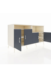 Kronos Konsol 4 Raflı 4 Kapaklı 176x59x99 Aytaşı-Antrasit/Aytaşı