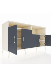 Kronos Konsol 4 Raflı 4 Kapaklı 176x59x99 Aytaşı-Antrasit/Aytaşı