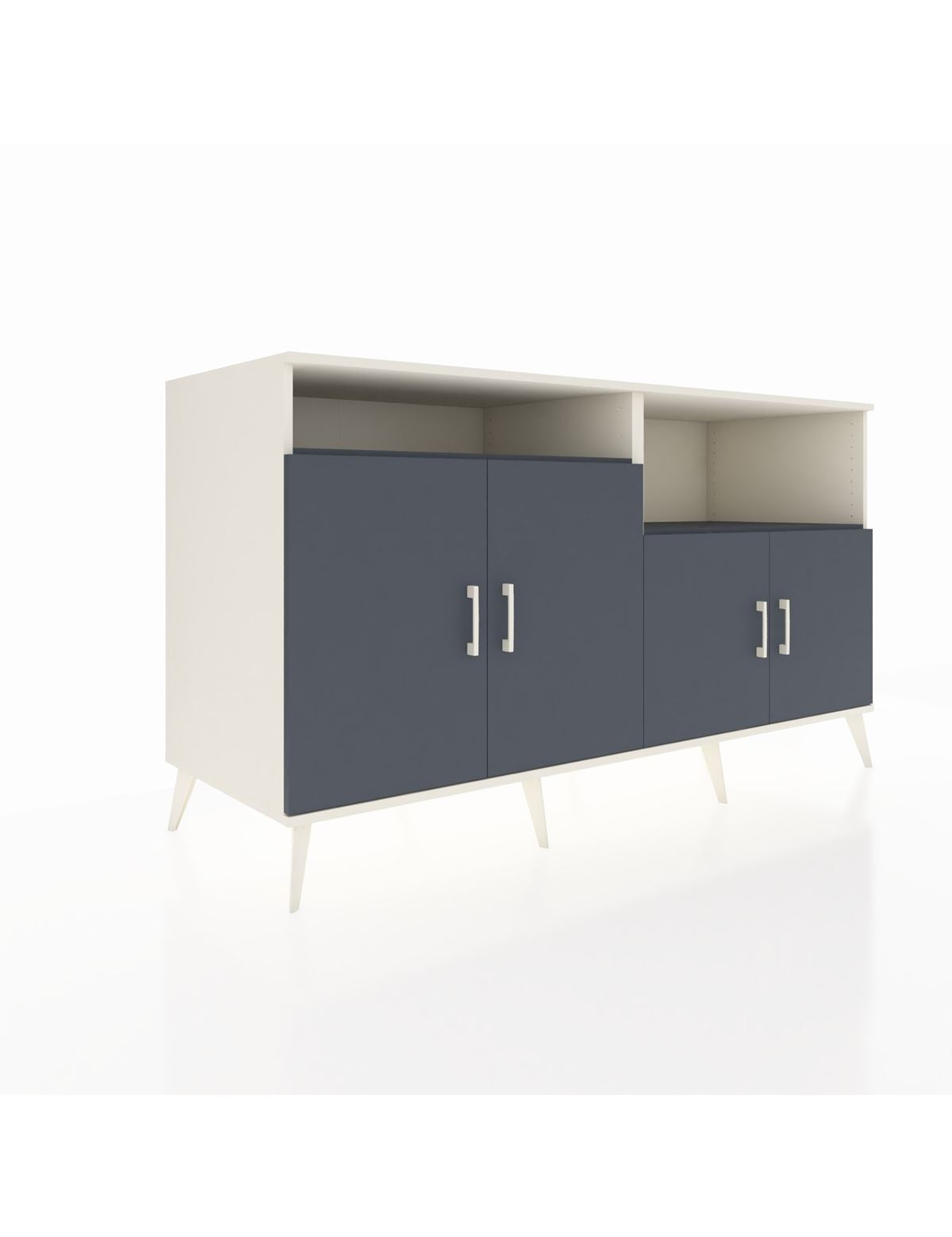 Kronos Konsol 4 Raflı 4 Kapaklı 176x59x99 Aytaşı-Antrasit