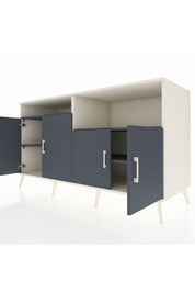 Kronos Konsol 4 Raflı 4 Kapaklı 176x59x99 Aytaşı-Antrasit