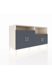 Kronos Konsol 4 Raflı 4 Kapaklı 176x59x99 Aytaşı-Antrasit/Çam