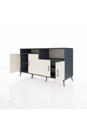 Kronos Konsol 4 Raflı 4 Kapaklı 176x59x99 Antrasit-Aytaşı/Antrasit