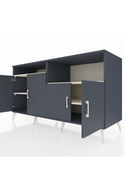 Kronos Konsol 4 Raflı 4 Kapaklı 176x59x99 Antrasit-Antrasit/Aytaşı