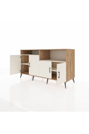 Kronos Konsol 4 Raflı 4 Kapaklı 176x59x99 Çam-Aytaşı